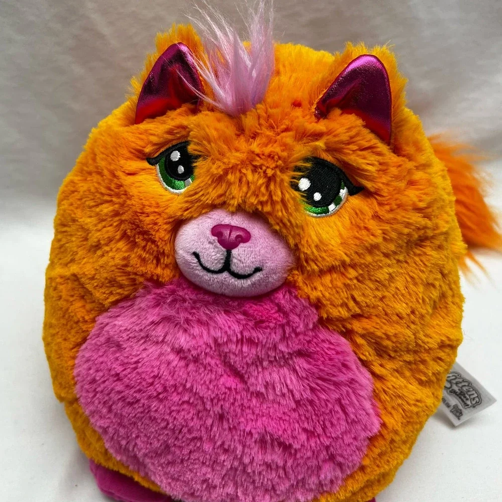 Basic Fun 2022 Misfittens Get Meowt Orange Pink Plush Series 2 Stuffed Animal